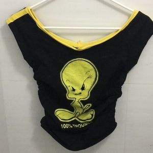 Cinched waist Tweety Top